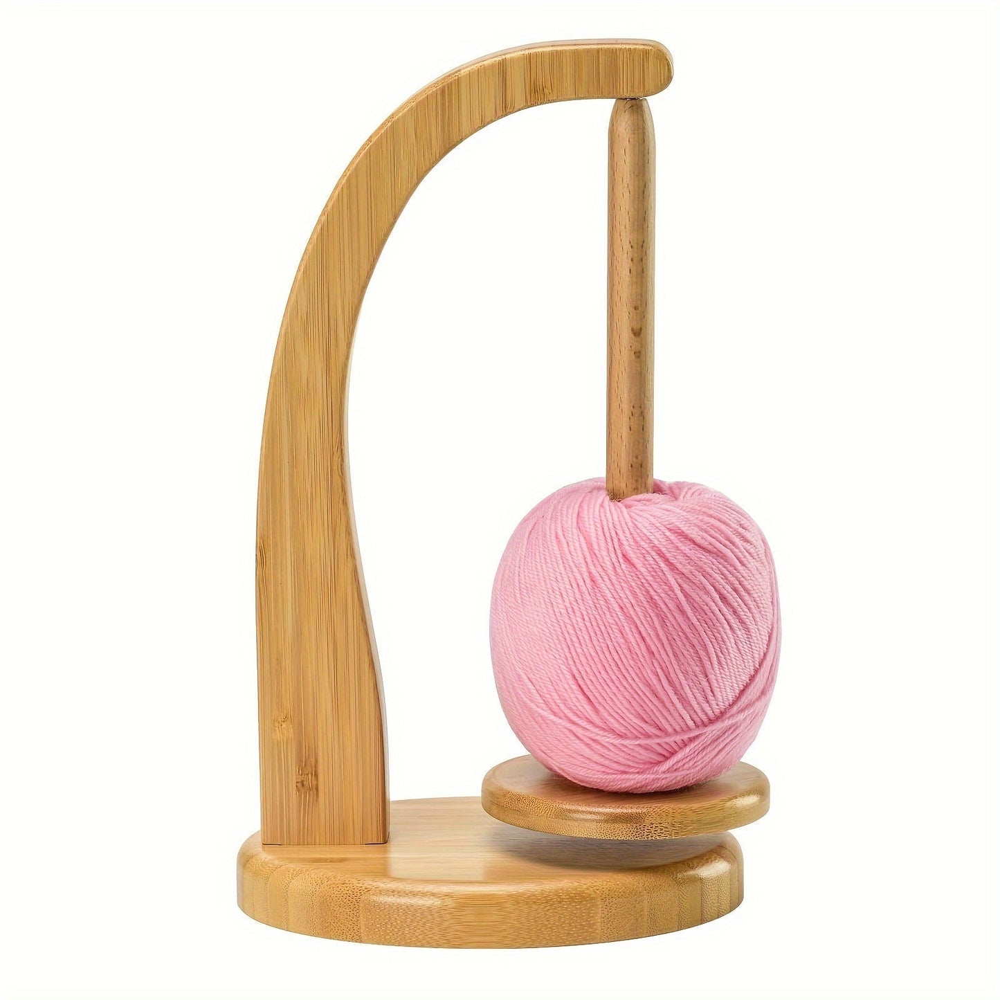 Elegant Spoleholder i Bambus – Perfekt til Håndarbejde