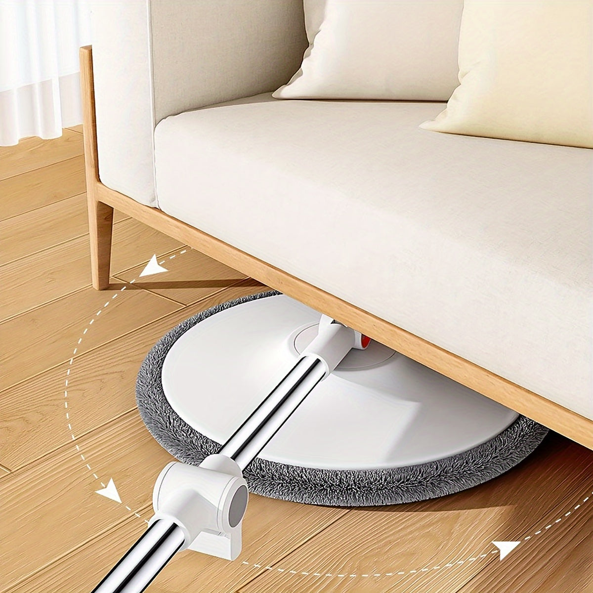 SmartMop Roterande Set – Handsfree Rengöring med Justerbar Höjd