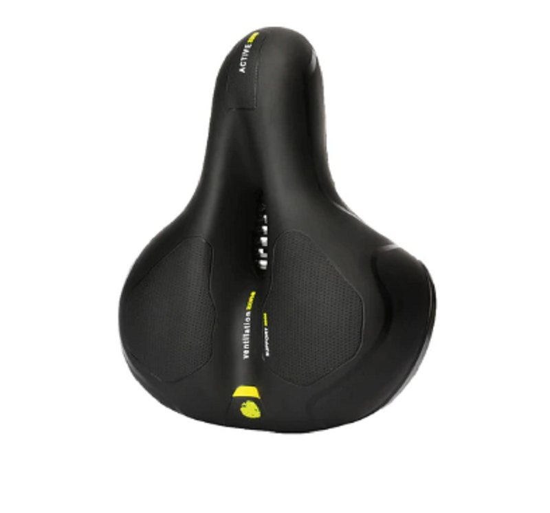Bekväm cykelsadel med integrerad lampa