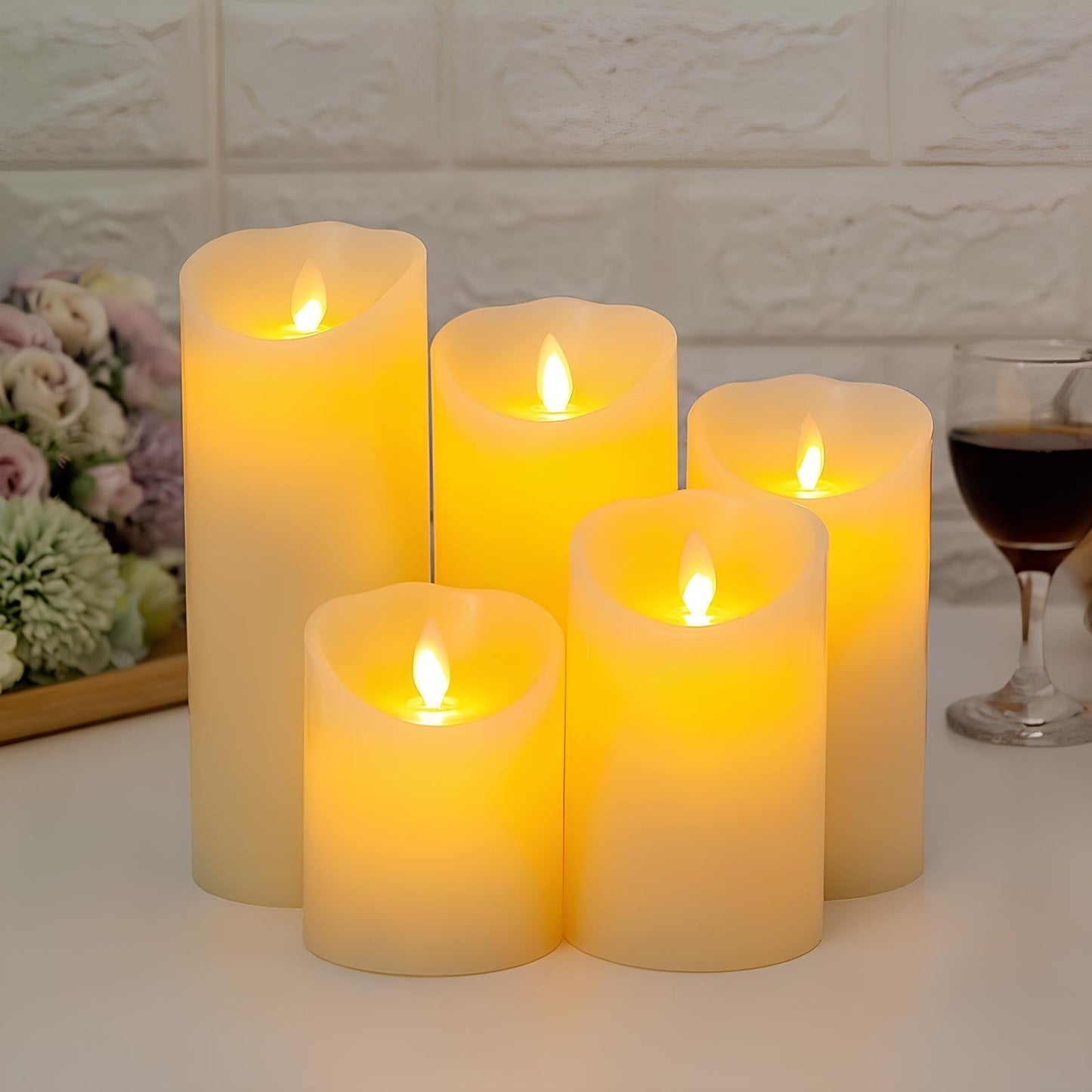 Flammeløse LED Stearinlys - Sikker og Stemningsfuld Belysning