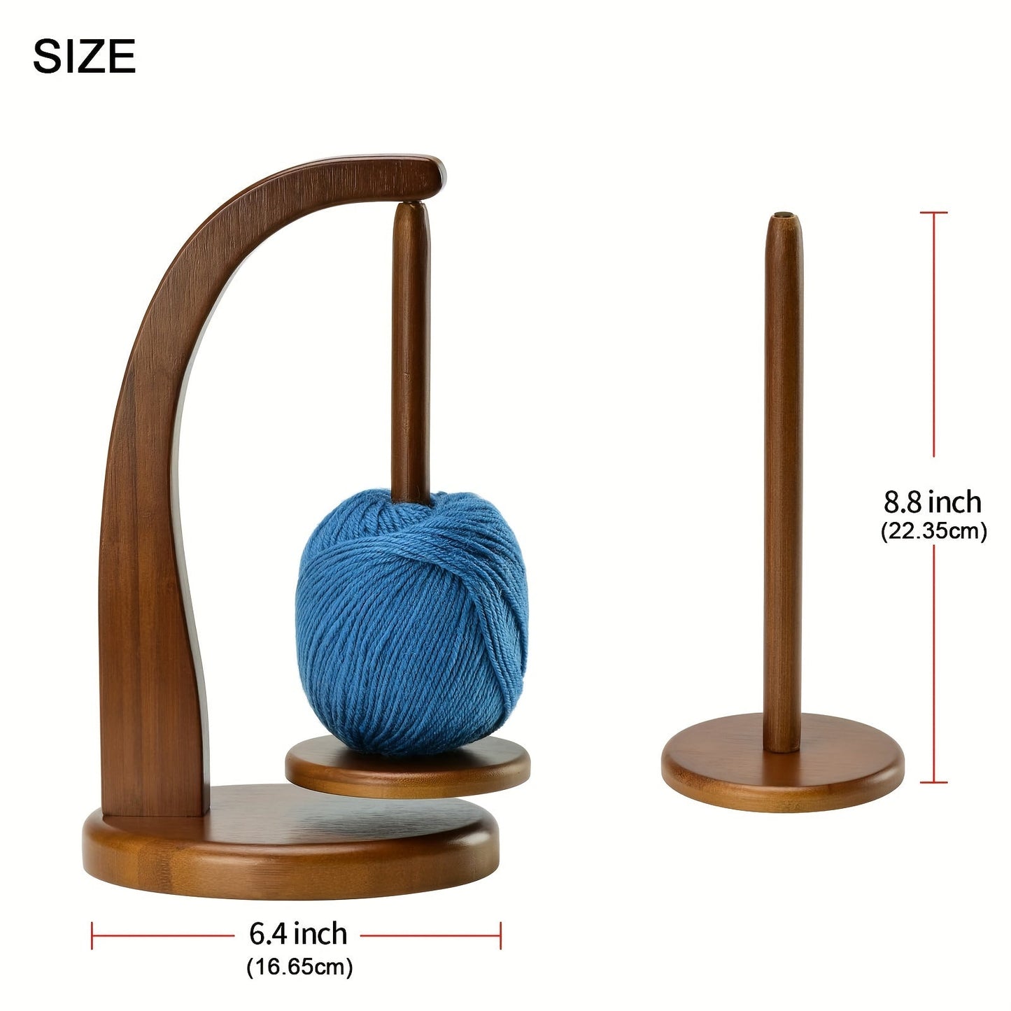 Elegant Spoleholder i Bambus – Perfekt til Håndarbejde