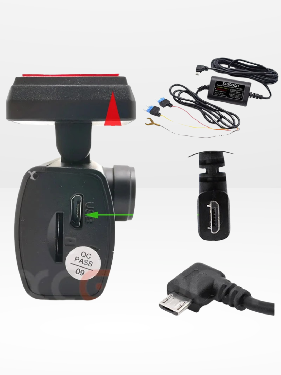 Professionellt Hardwire Kit för Dashcam med 24/7 Övervakning