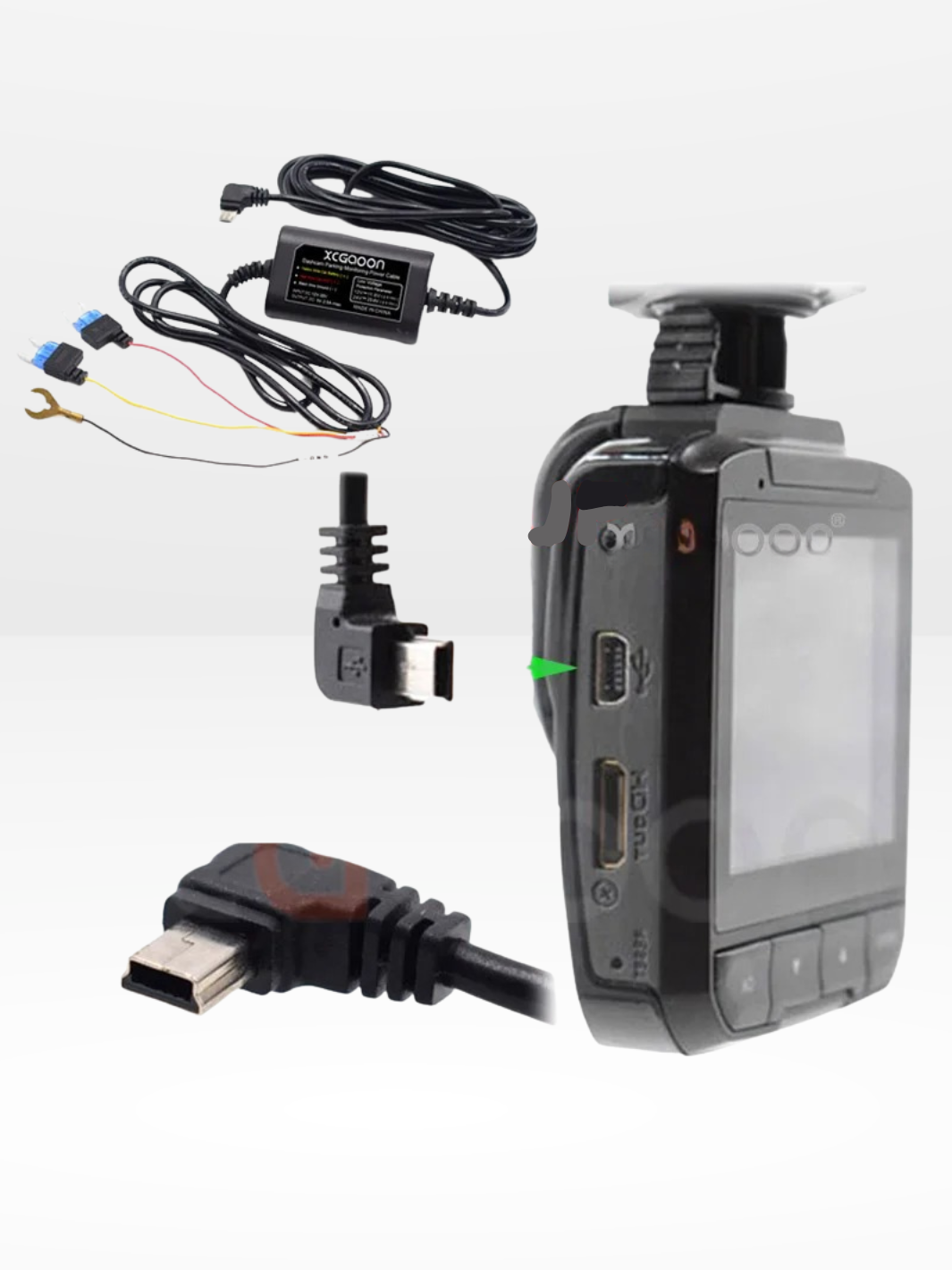 Professionellt Hardwire Kit för Dashcam med 24/7 Övervakning