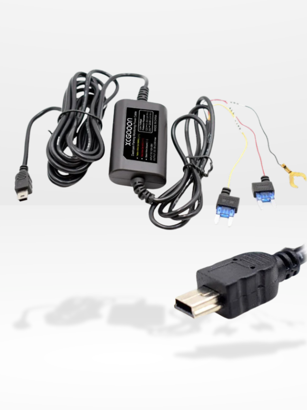 Professionellt Hardwire Kit för Dashcam med 24/7 Övervakning