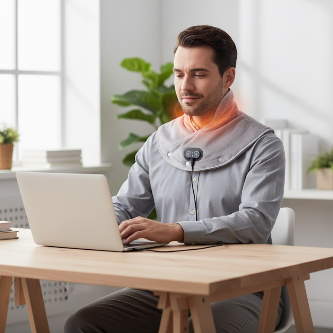 ThermoEase | Värmebehandling för Nacke och Axlar – Snabb Smärtlindring