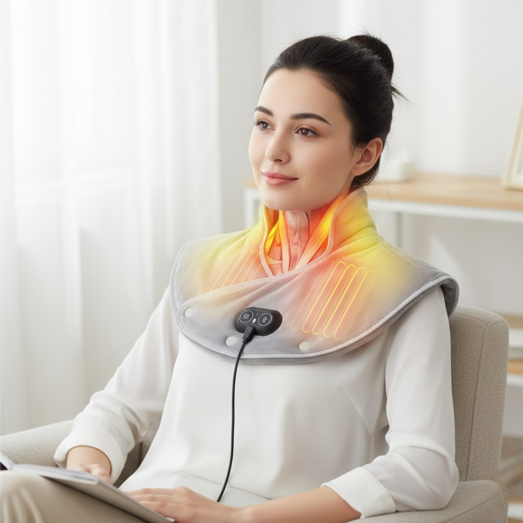 ThermoEase | Värmebehandling för Nacke och Axlar – Snabb Smärtlindring