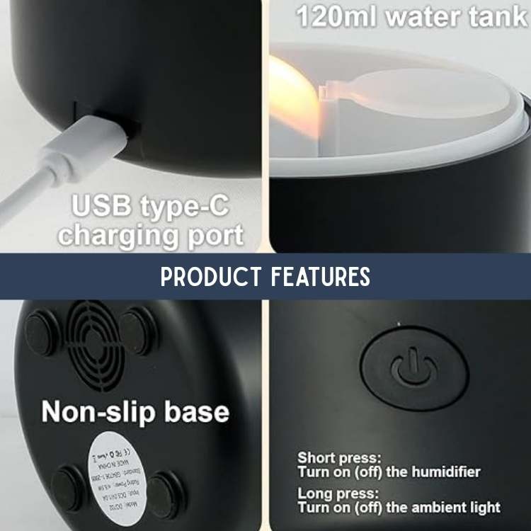 Aroma Diffuser til Æteriske Olier - Candlelight