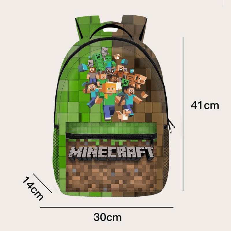 Farverig Rygsæk Inspireret af Pixelverdenen