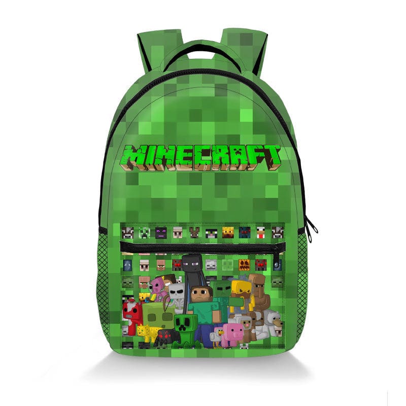 Farverig Rygsæk Inspireret af Pixelverdenen