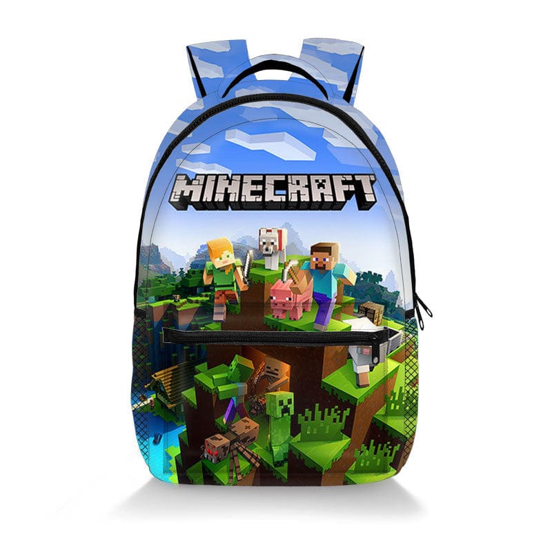 Farverig Rygsæk Inspireret af Pixelverdenen