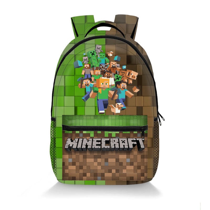 Farverig Rygsæk Inspireret af Pixelverdenen