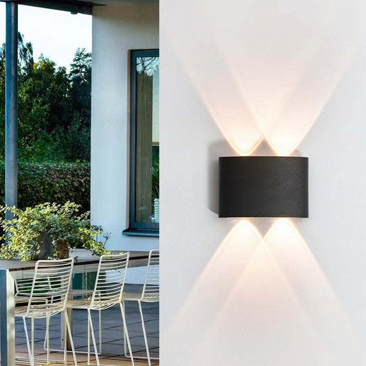 Vandtæt LED-udendørslampe i aluminium med imponerende lys