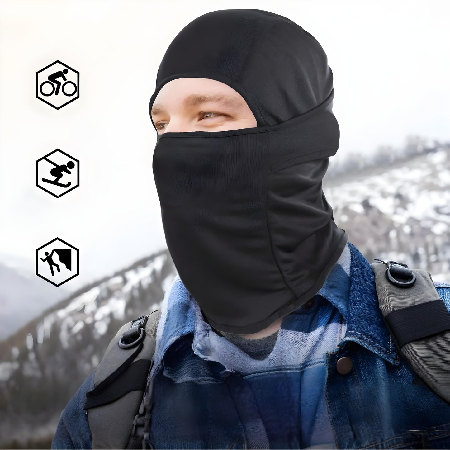 Andningsbar skidmask för komfort och optimalt skydd mot kyla