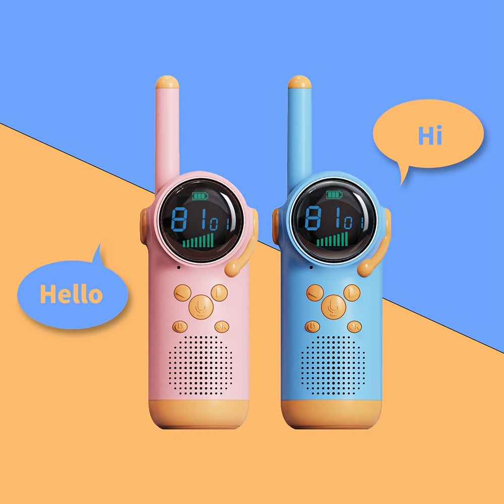 Farverige Walkie-Talkies til Børn – 3 Miles Rækkevidde og Genopladelige Batterier