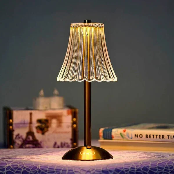 Elegante Trådløs Bordlampe med Justerbart Lys - GlowFusion