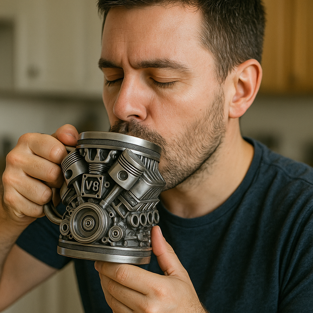 Mechaniker Kop Tasse – Håndlavet Motordesign