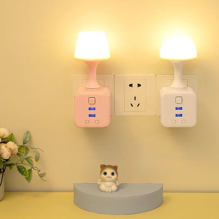 LED Lyskilde med Fjernbetjening og USB-Adapter