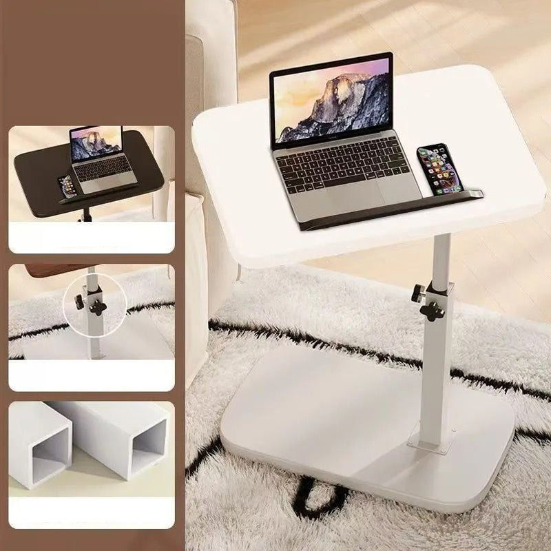 Höj- och sänkbart laptopskrivbord med hjul och 360° rotation | 45–80 cm | Max 30 kg