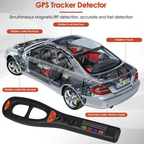 Multidetektor til skjulte enheder – Opdag GPS-trackere, kameraer og trådløse signaler