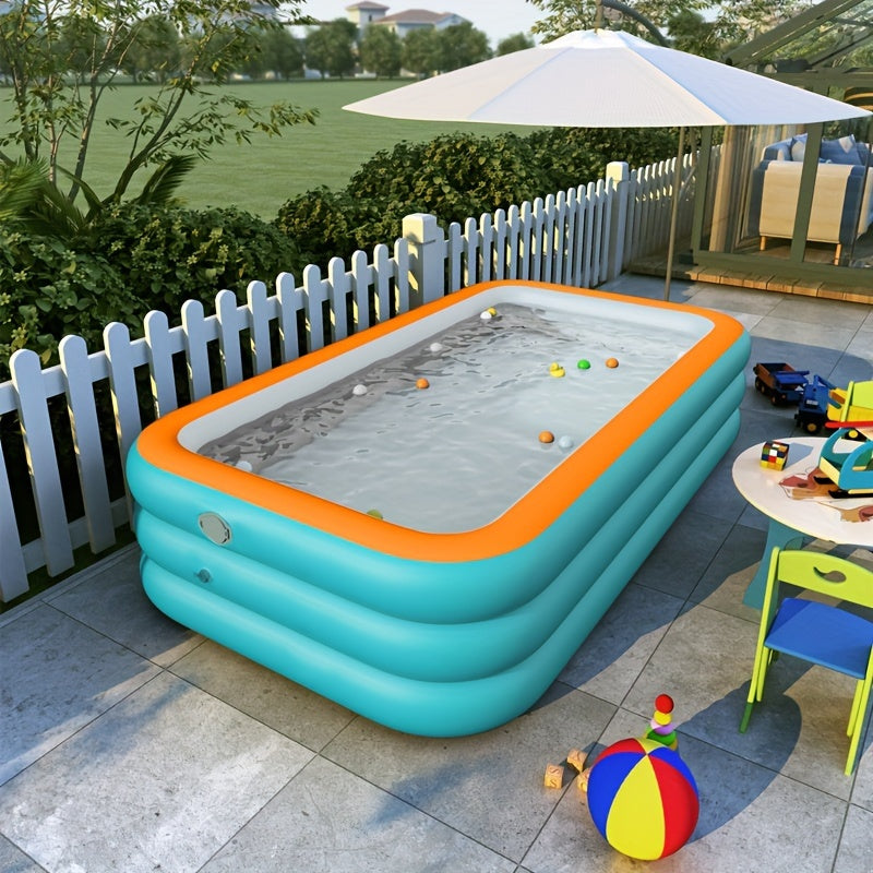 Oppustelig Rund Pool i Holdbar PVC til Sommerhygge