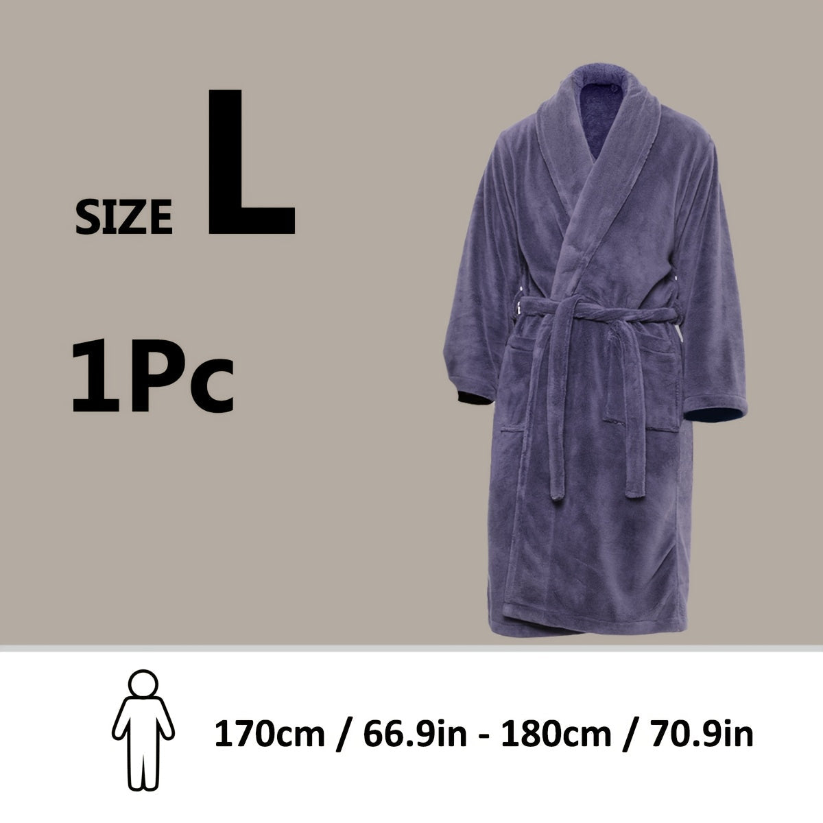 Lyxig Unisex Badrock i Mjuk Fleece – Komfort och Värme