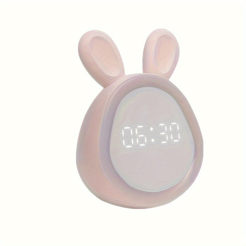BunnyGlow Vækkeur med Blid Vågn Musik og Natlampe