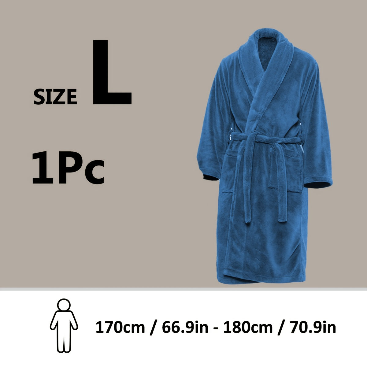 Lyxig Unisex Badrock i Mjuk Fleece – Komfort och Värme