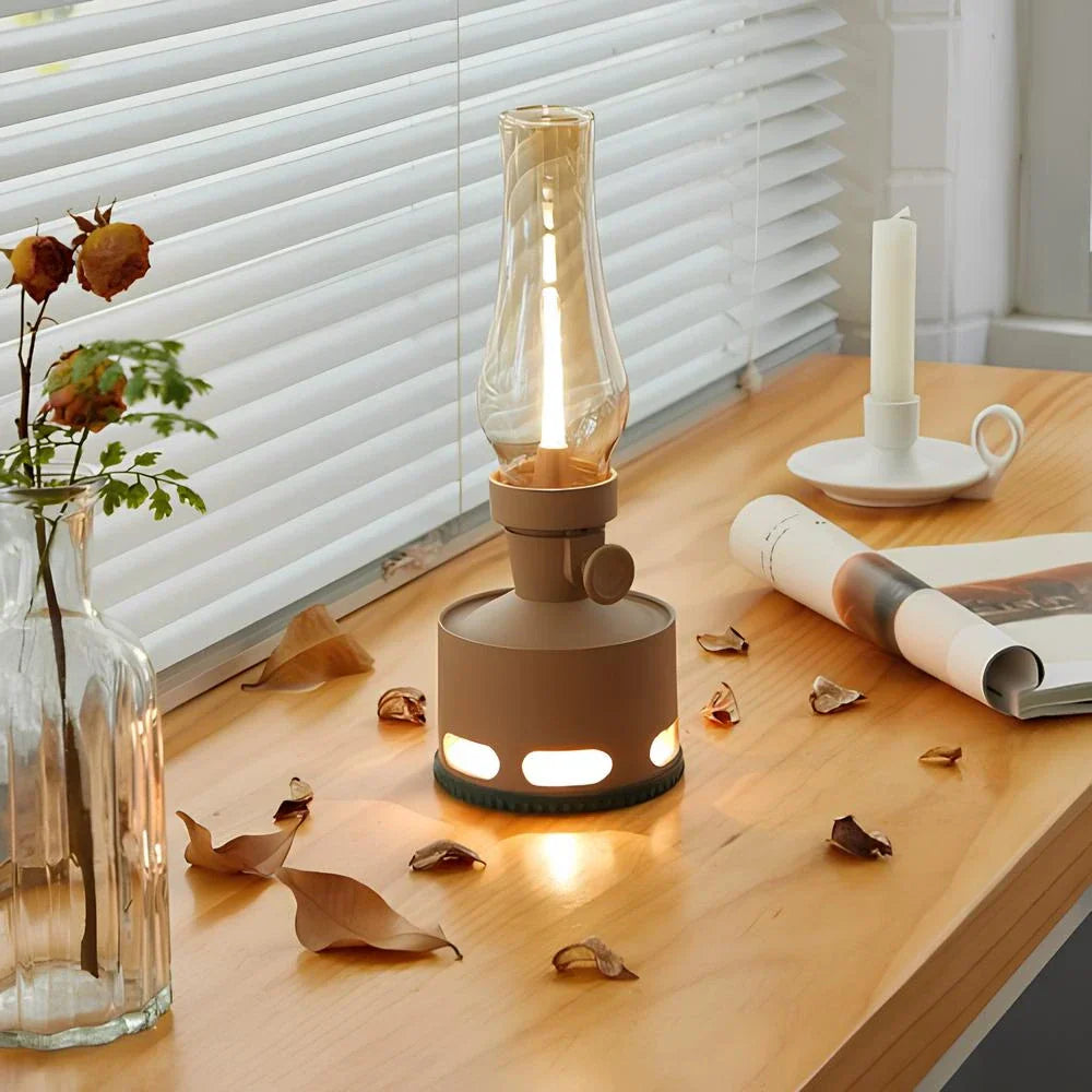 Elegant LED-lykta i vintagestil med långvarig belysning