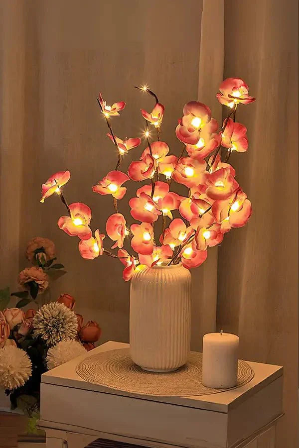Dekorative LED-grene med blomsterlys – Skab varm atmosfære
