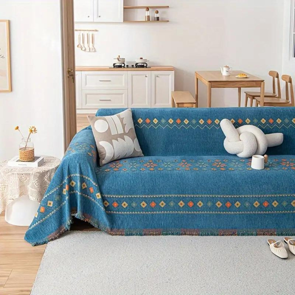 Bohemian Sofaovertræk med Tofs: Komfort og Stilfornyelse