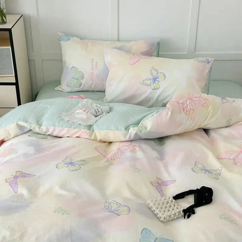 Luksuriøst Blomstret Sengetøj for En Drømmende Søvnoplevelse