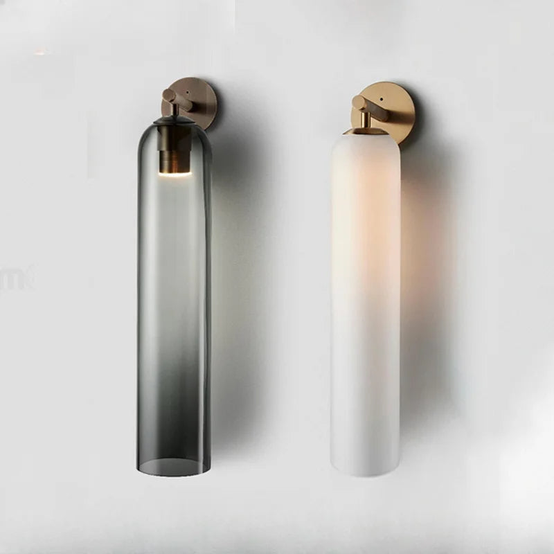 Elegant Væglampe med LED og Glasdesign til Moderne Hjem