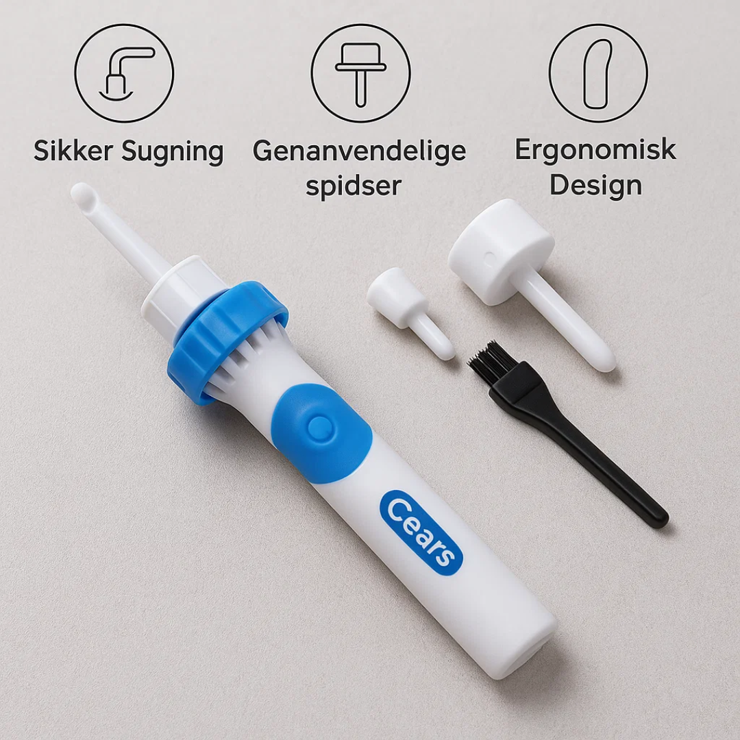 Ørerenser med Sugefunktion til Blid Fjernelse af Cerumen