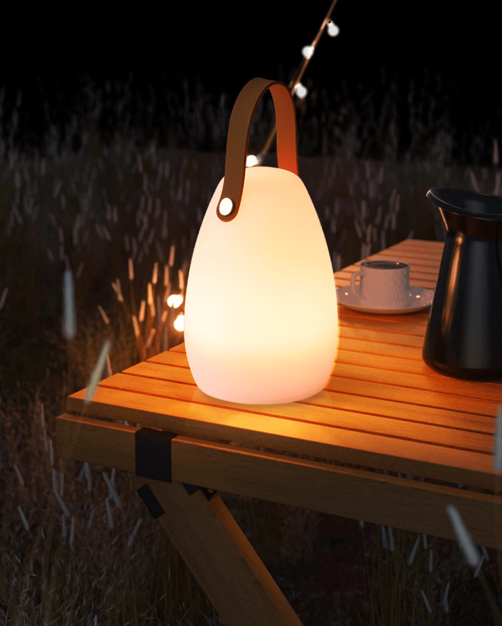 Genopladelig LED Udendørslampe med 16 Farver & Fjernbetjening
