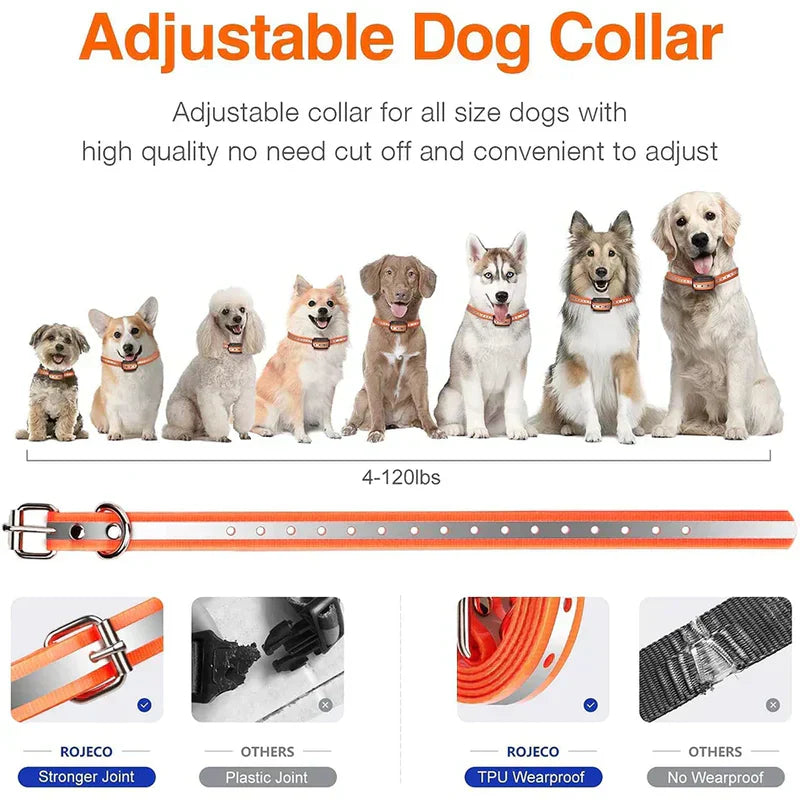 Fjärrstyrda Hundhalsband med Justerbara Larm