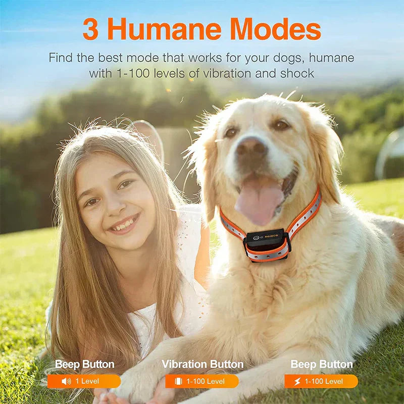 Fjärrstyrda Hundhalsband med Justerbara Larm