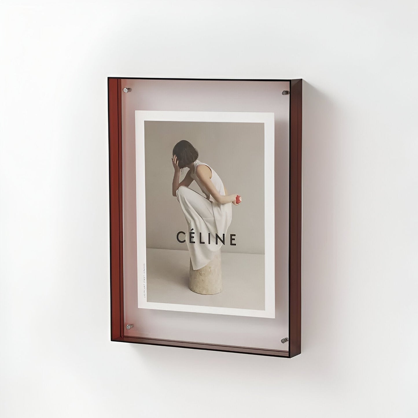 Modern akrylram med stilren design