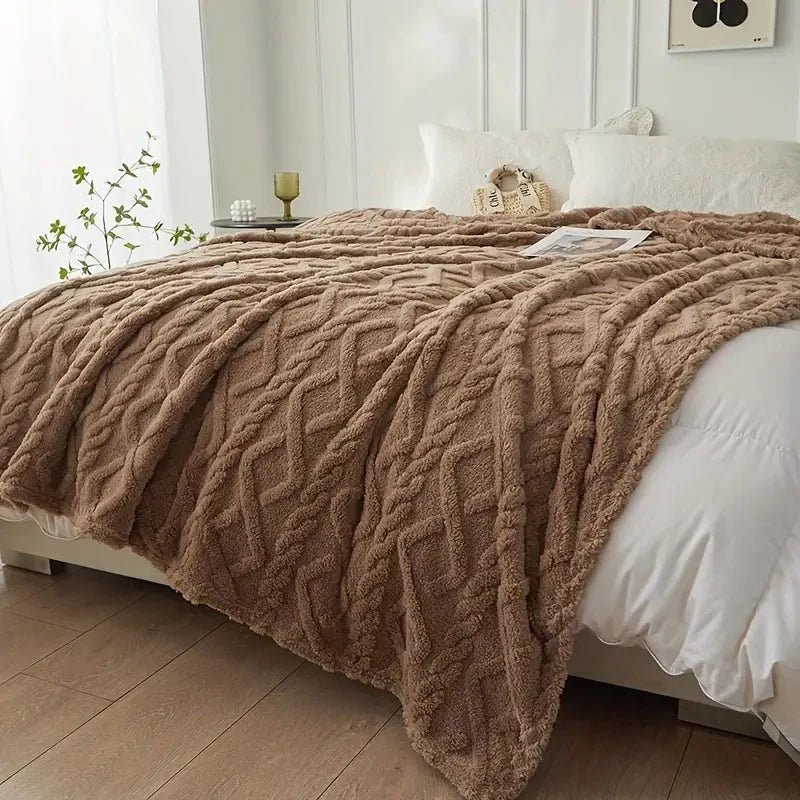 Luksuriøs Rejsedecke i Fleece for Maksimal Komfort og Varme