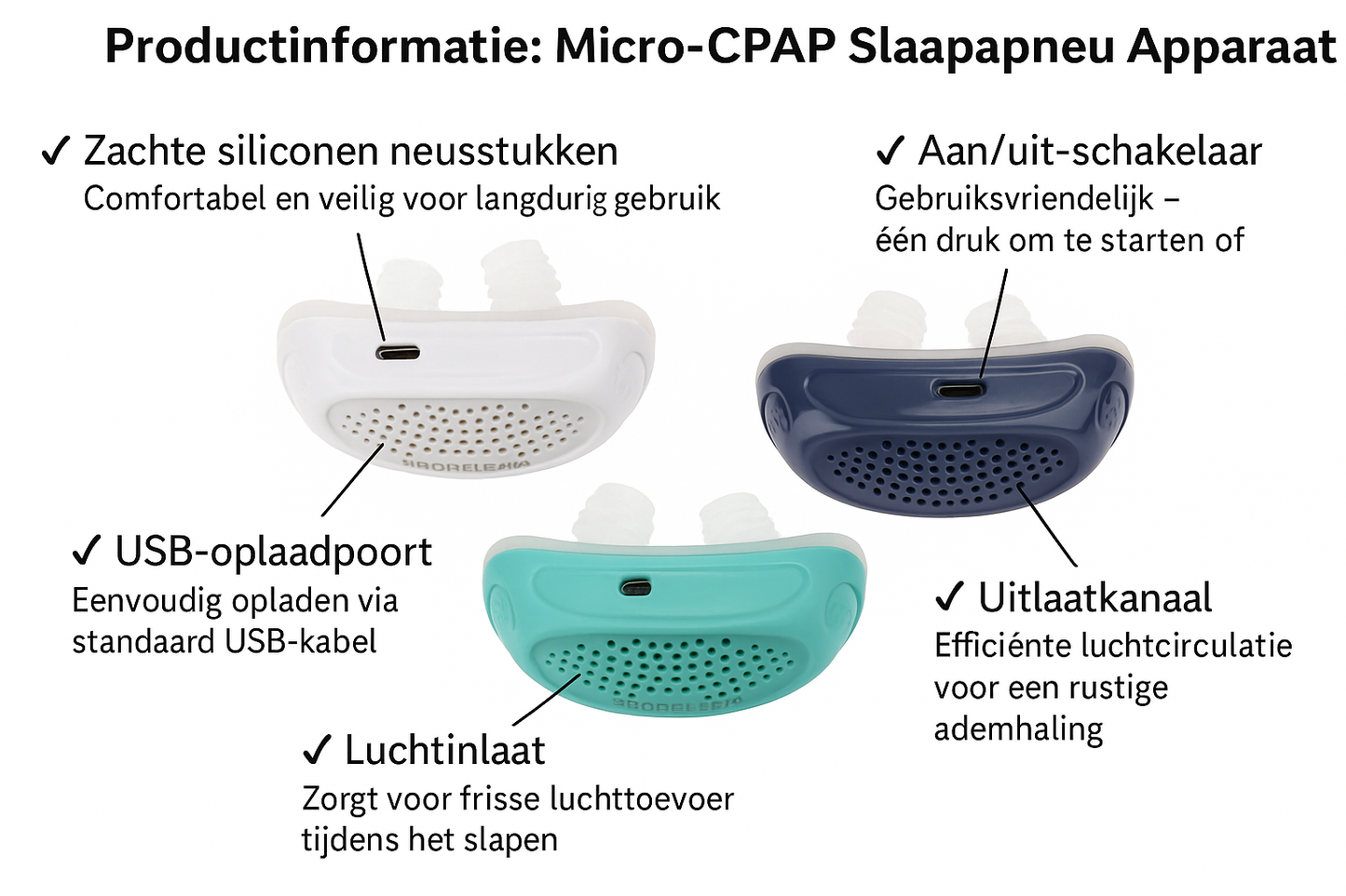 Micro-CPAP Enhed til Søvnapnø – Perfekt til Rejser
