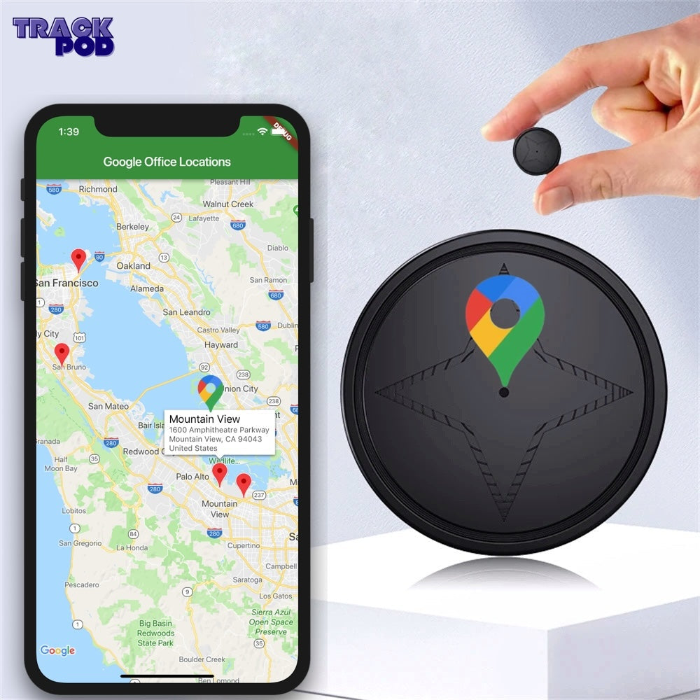 Fleksibel GPS Tracker med Magnetfester til Køretøjer