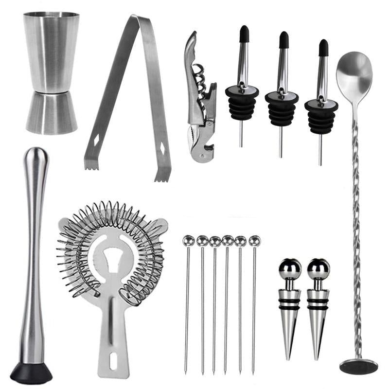 Eksklusivt Cocktail Shaker Sæt - Mixology Pro
