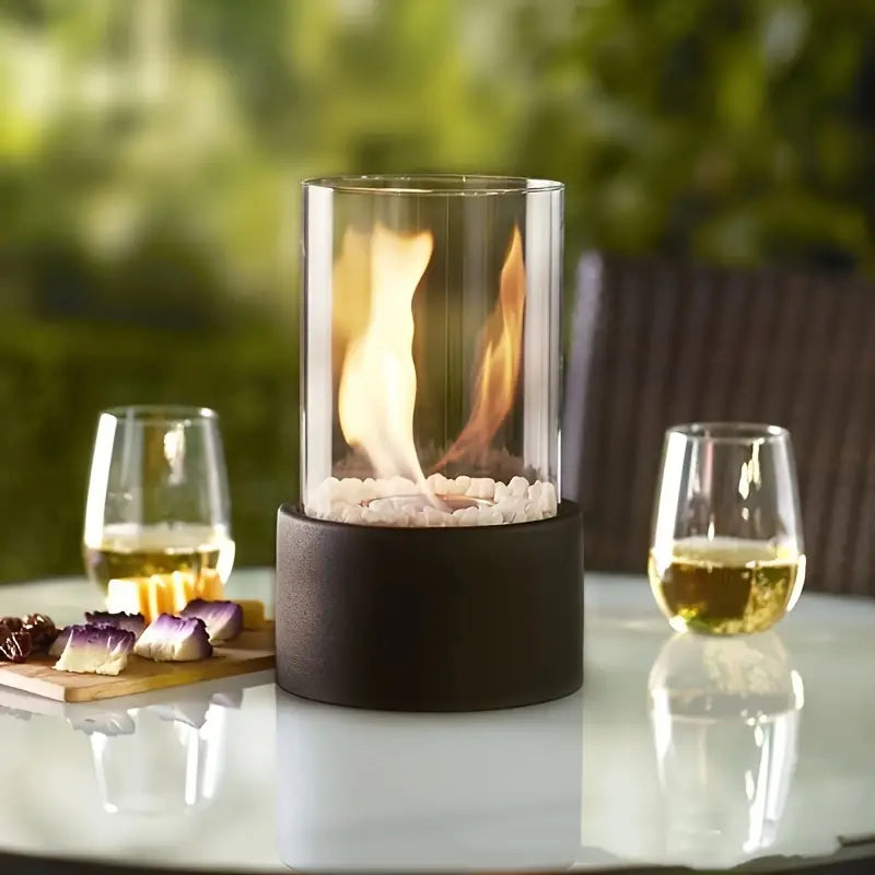Bordpejs i Glas med Røgfri Etanol til Indendørs Hygge
