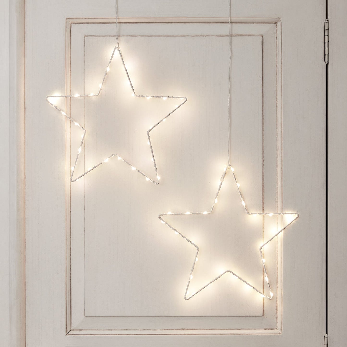 Elegant stjärnfönsterlampa med varmt LED-sken