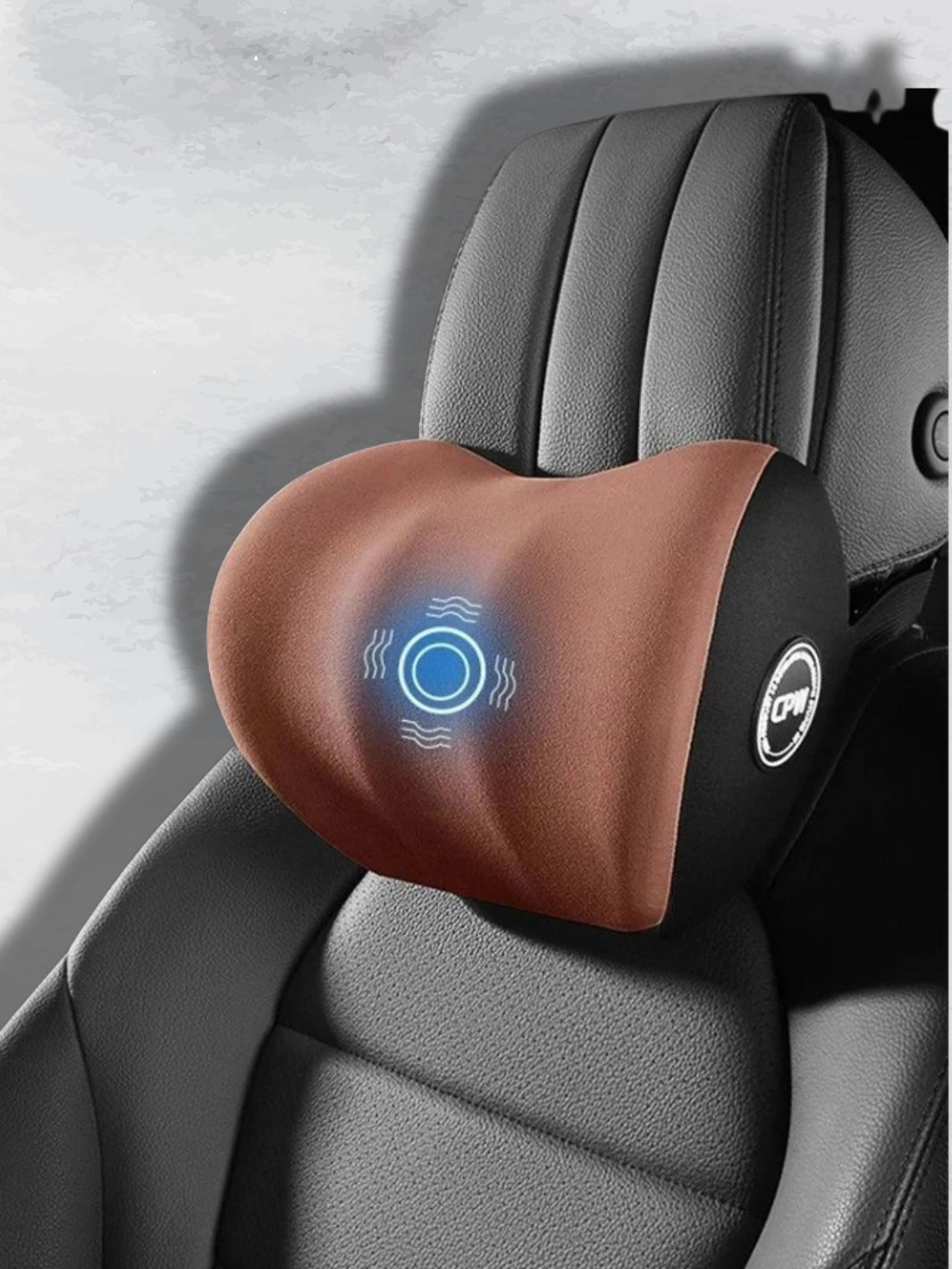 Massagekudde för bil med justerbart nackstöd och vibration