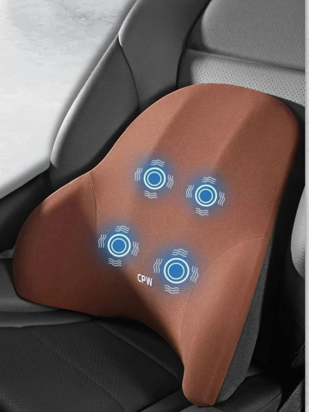 Massagekudde för bil med justerbart nackstöd och vibration