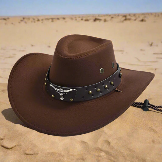 Klassisk Cowboyhat i Økologisk Læder