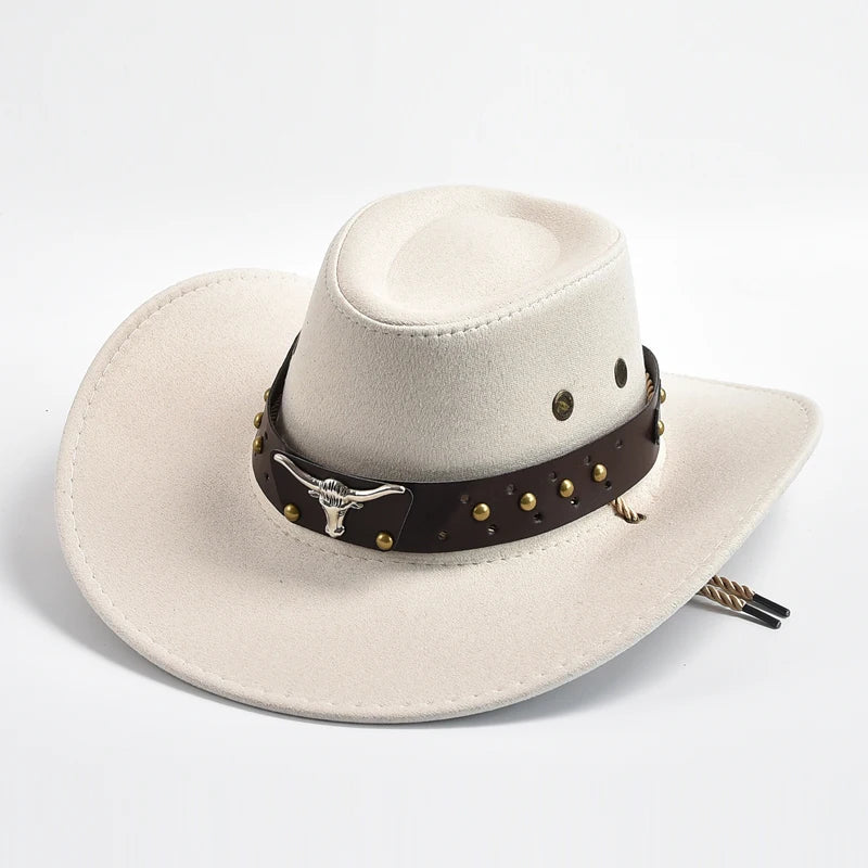 Klassisk cowboyhatt i ekologiskt läder