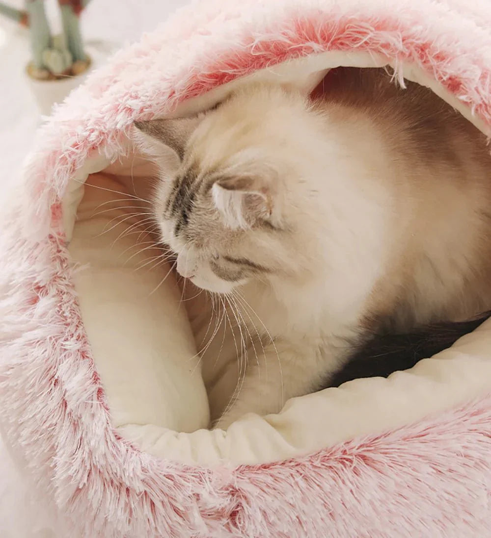 Mjuk bädd till hundar och katter - Lugnande säng