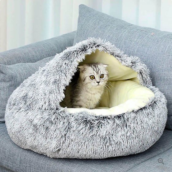 Mjuk bädd till hundar och katter - Lugnande säng