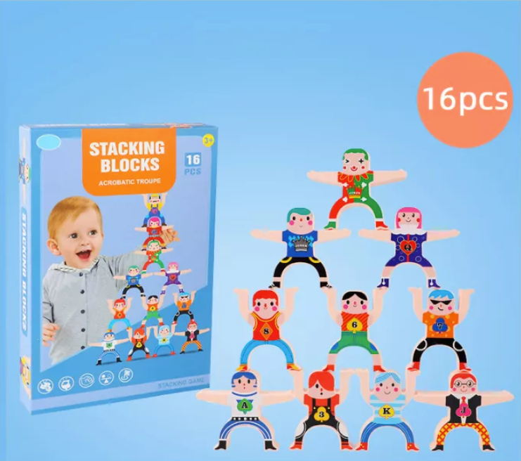 Färgglad Stapplek - Kreativ och Pedagogisk Lek för Barn